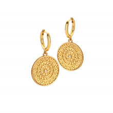 Load image into Gallery viewer, Hot Diamonds Gold Edit Athena Drop Earrings
