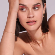 Load image into Gallery viewer, Hot Diamonds Gold Edit Droplet Chain Earrings

