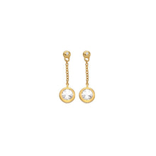 Load image into Gallery viewer, Hot Diamonds Gold Edit Droplet Chain Earrings
