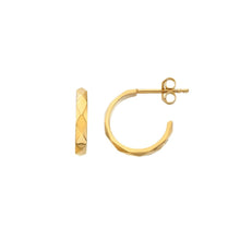 Load image into Gallery viewer, Hot Diamonds Gold Edit Harlequin Hoop Earrings
