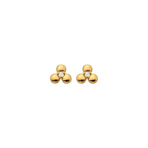 Hot Diamonds Gold Edit Petal Stud Earrings