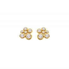 Load image into Gallery viewer, Hot Diamonds Gold Edit Tender Cluster Stud Earrings
