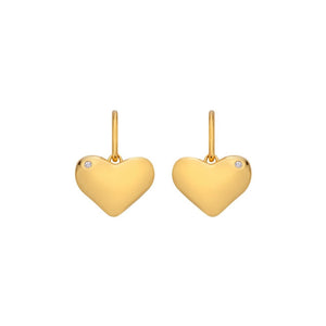 Hot Diamonds Gold Edit Desire Drop Earrings