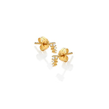 Load image into Gallery viewer, Hot Diamond Jac Jossa White Topaz Graduated Stud Earrings
