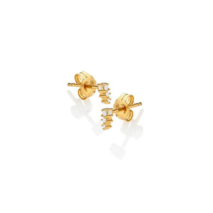 Hot Diamond Jac Jossa White Topaz Graduated Stud Earrings