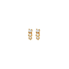 Load image into Gallery viewer, Hot Diamond Jac Jossa White Topaz Graduated Stud Earrings
