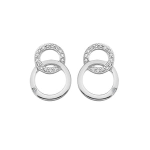 Hot Diamonds Striking Interlocking Earrings