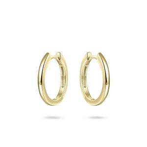 Silver Gold Plated Huggie Hoops 18mm
