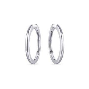 Silver Huggie Hoops 22mm