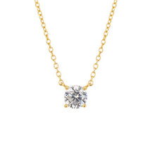 Load image into Gallery viewer, Diamonfire Cubic Zirconia 5.5mm Solitaire Necklace
