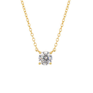 Diamonfire Cubic Zirconia 5.5mm Solitaire Necklace