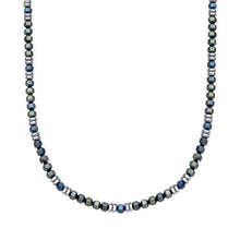 Load image into Gallery viewer, Blue and Green Hematite Beaded Necklace
