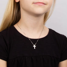 Load image into Gallery viewer, D For Diamond Silver Cross
