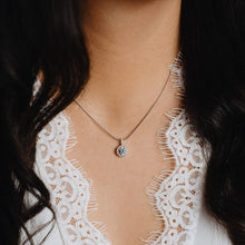 Load image into Gallery viewer, Diamonfire Round Pave Cubic Zirconia Halo Pendant
