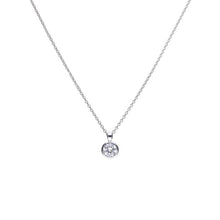 Load image into Gallery viewer, Diamonfire Cubic Zirconia Bezel Set Pendant - 0.75ct
