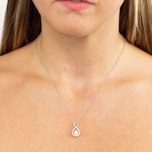 Diamonfire Cubic Zirconia Infinity Necklace
