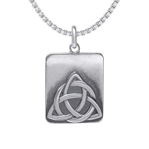 Sterling Silver Celtic Trinity Pendant with Chain