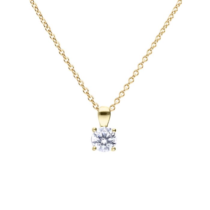 Diamonfire Gold Plated Cubic Zirconia Pendant