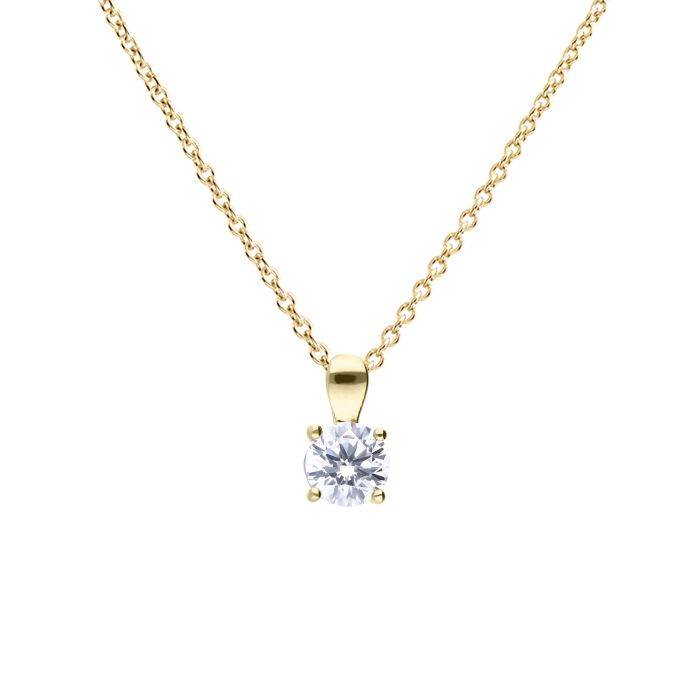 Diamonfire Gold Plated Cubic Zirconia Pendant