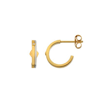 Load image into Gallery viewer, Hot Diamonds Parallel Two Tone Hoops
