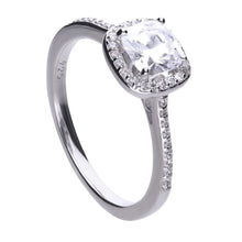 Load image into Gallery viewer, Diamonfire Cubic Zirconia Square Cut Pave Ring
