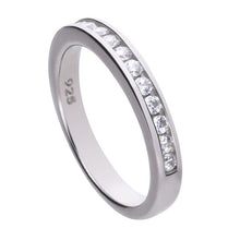 Load image into Gallery viewer, Diamonfire Cubic Zirconia Channel Set Eternity Ring
