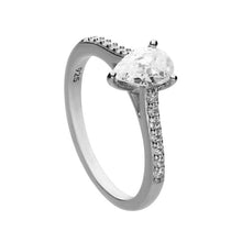 Load image into Gallery viewer, Diamonfire Cubic Zirconia Teardrop Ring
