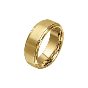 Tungsten Gold Plated Ring