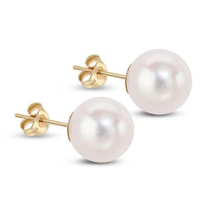 10-11mm Freshwater Cultured Pearl Earrings on 9ct Gold Fittings