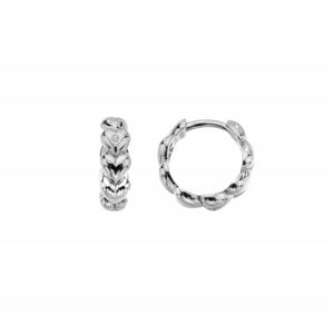 Hot Diamonds Serenity Heart Hoop Earrings