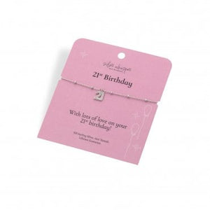 Silver Whisper Bracelet - 21st Birthday