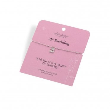 Silver Whisper Bracelet - 21st Birthday