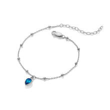 Load image into Gallery viewer, Silver Whisper Birthstone Bracelet - December
