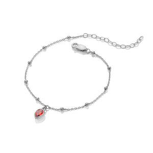 Silver Whisper Birthstone Bracelet - January