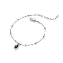 Load image into Gallery viewer, Silver Whisper Birthstone Bracelet - July
