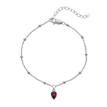 Load image into Gallery viewer, Silver Whisper Birthstone Bracelet - July
