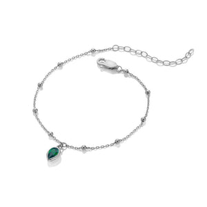 Silver Whisper Birthstone Bracelet - May