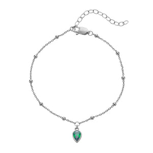 Silver Whisper Birthstone Bracelet - May