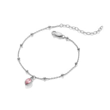 Load image into Gallery viewer, Silver Whisper Birthstone Bracelet - October
