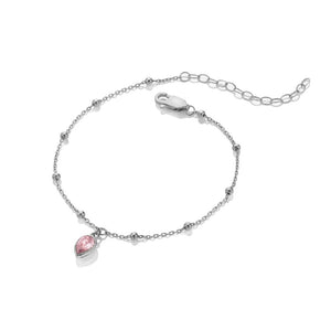 Silver Whisper Birthstone Bracelet - October