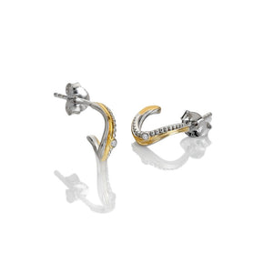 Hot Diamonds Two Tone Earrings