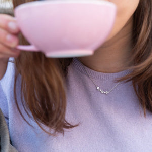 Hot Diamonds Tender White Topaz bar Necklace