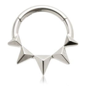 Titanium Front Facing Daith or Septum Ring