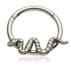 Titanium Front Facing Daith or Septum Ring