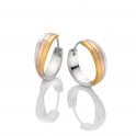 TRIO HOOP TRI COLOUR EARRINGS