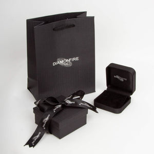 Diamonfire Cubic Zirconia Chunky Huggie Hoops
