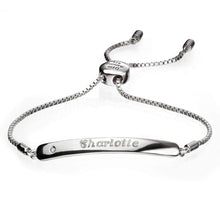 Load image into Gallery viewer, Silver D For Diamond Childrens Toggle Bracelet
