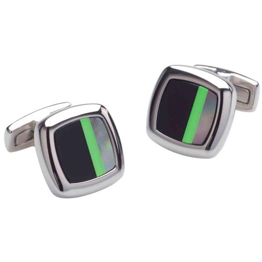Duncan Walton Onyx Mother of Pearl Cufflinks
