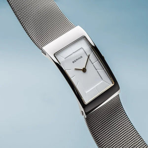 Bering Watch - Classic Oblong Steel with Gold Plate