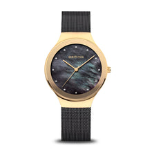 Load image into Gallery viewer, Bering Watch - Gold Plated and Classic Black Mesh
